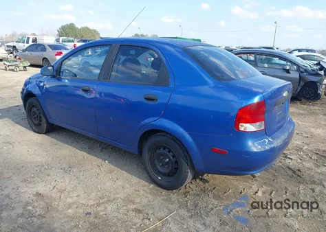 2006 Chevrolet Aveo Ls z USA, uszkodzony, nr VIN KL1TD56696B657507